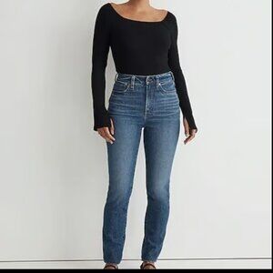 Madewell Women's Straight Leg Jeans in Medium Blue Wash